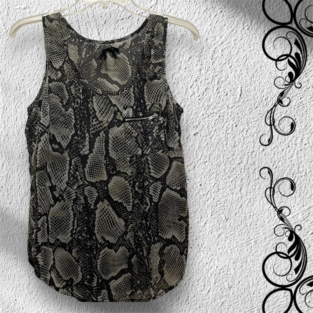 Snake Print Sleeveless Top